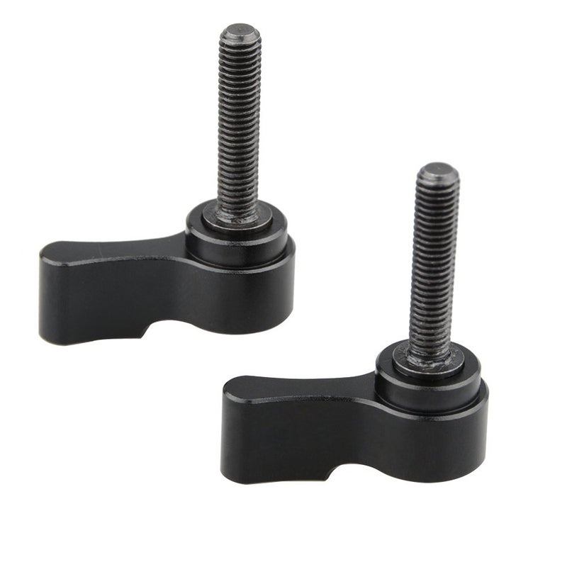 CAMVATE M5 Male Threadingï¼ˆ22.5mm Longï¼‰ Rotating Knob Adjustable Thumb Lever Screw (Black) - 1511 - Image 1